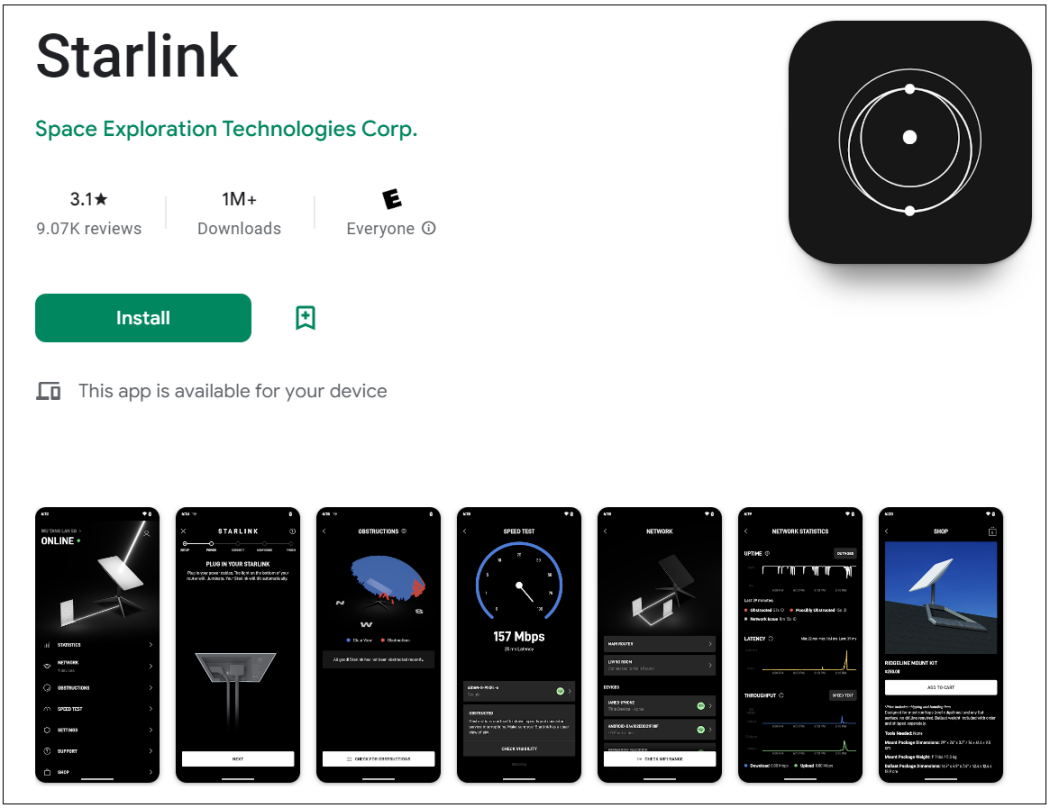 Ứng dụng Starlink ở vùng xa